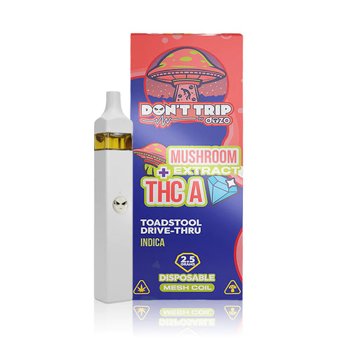 Dozo Don't Trip Mushroom Extract + THCA Disposable 2.5g