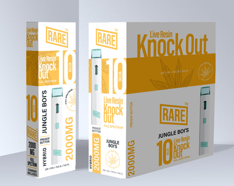Rare Delta 10 Live Resin Knock Out Full Spectrum 2000 MG (D8 + D10 + THC-B + THC-P)
