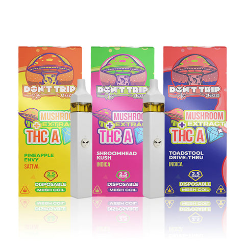 Dozo Don't Trip Mushroom Extract + THCA Disposable 2.5g