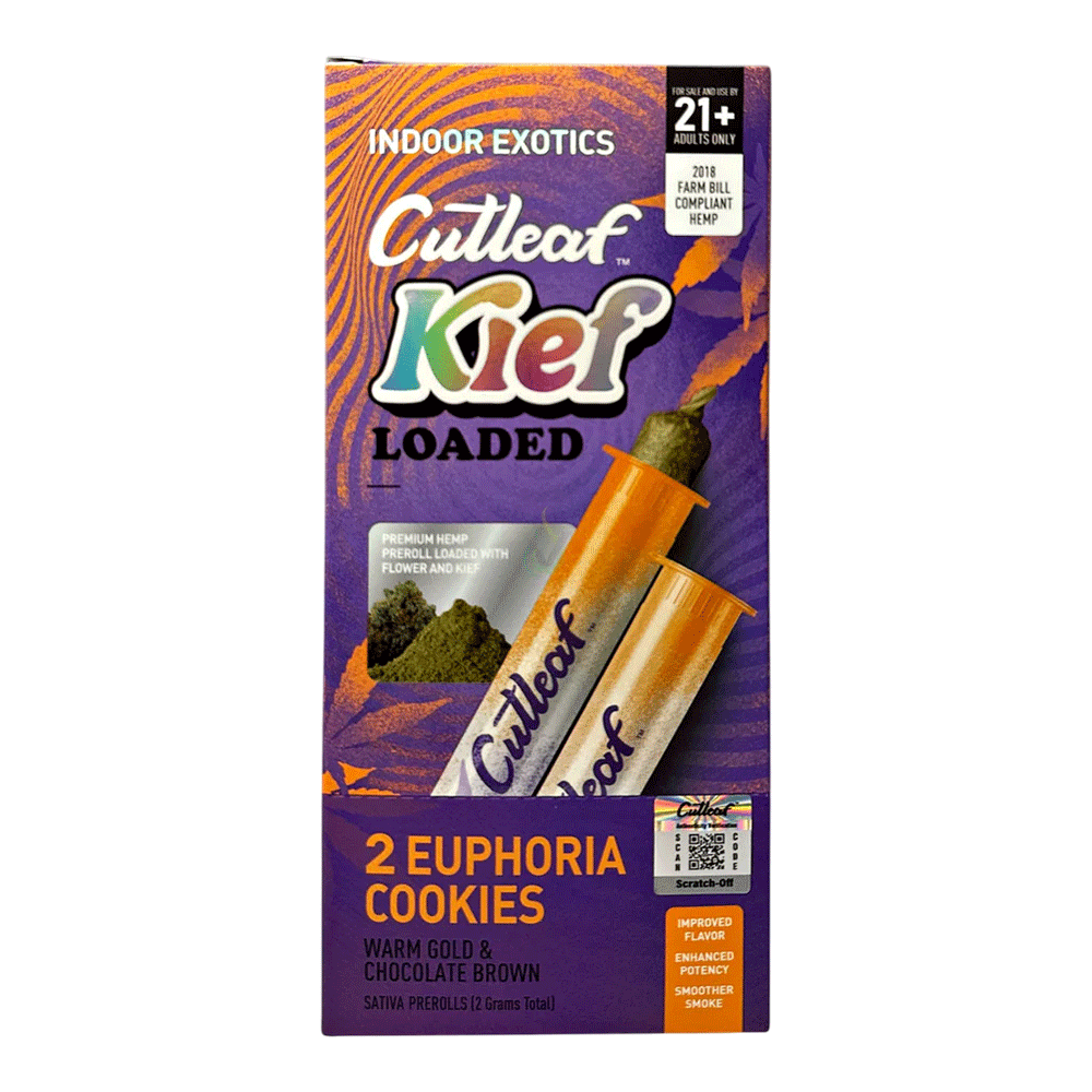 Cutleaf Kief Loaded Pre-Rolls 2ct