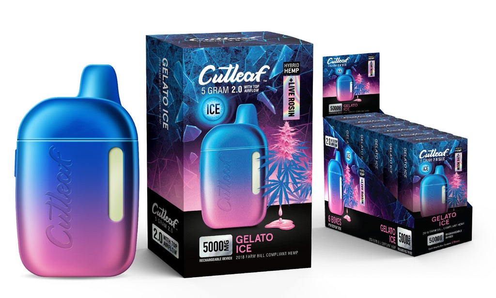 Cutleaf 2.0 Hemp + Live Rosin Ice Disposable 5gm