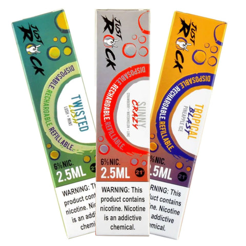 JUST ROCK DISPOSABLE DEVICE 2.5 ML 6% NIC 1 ct