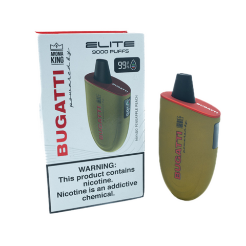 Bugatti Elite 9000 Puff Disposable Powered by Aroma King 1 Ct