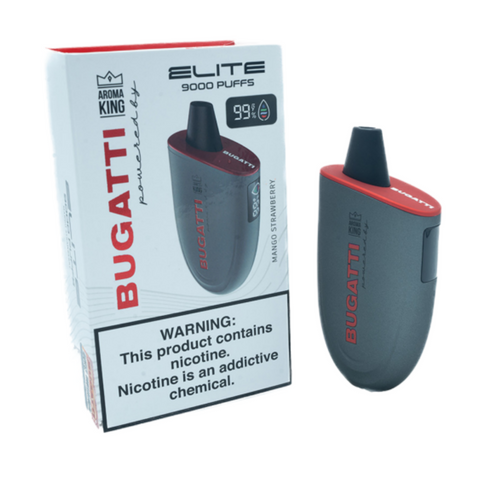 Bugatti Elite 9000 Puff Disposable Powered by Aroma King 1 Ct