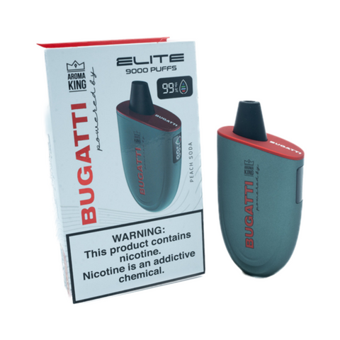 Bugatti Elite 9000 Puff Disposable Powered by Aroma King 1 Ct