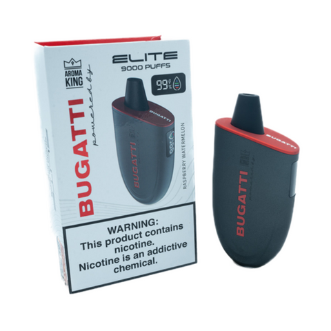 Bugatti Elite 9000 Puff Disposable Powered by Aroma King 1 Ct