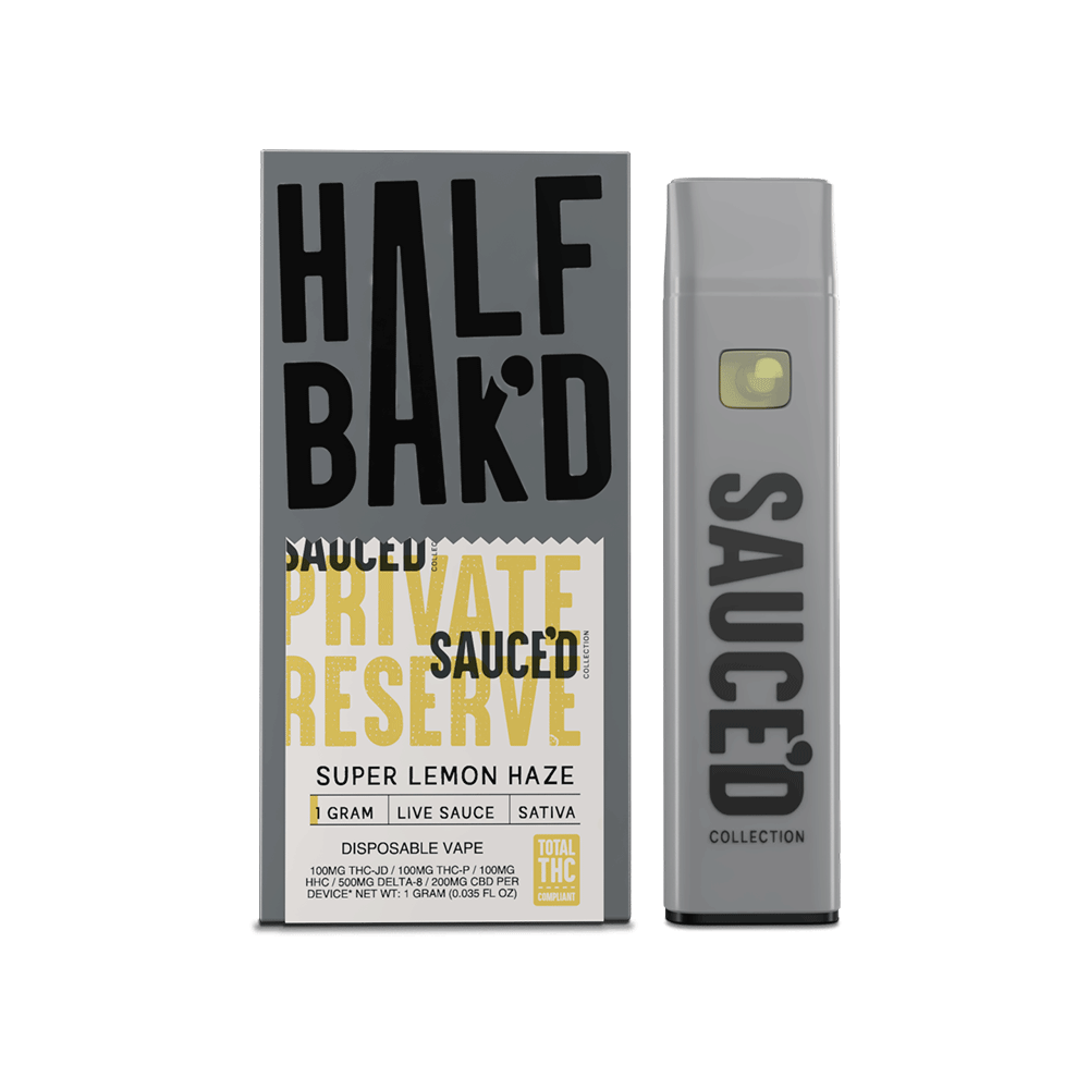 Half Bak'd Sauce'd Private Reserve THC-P Disposable 1gm