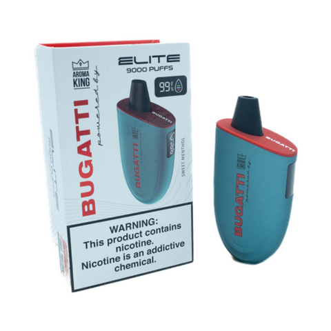 Bugatti Elite 9000 Puff Disposable Powered by Aroma King 1 Ct