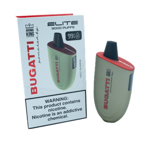 Bugatti Elite 9000 Puff Disposable Powered by Aroma King 1 Ct