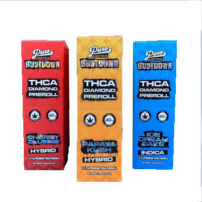 Puro Exotics Bustdown THCA Diamond 1G Pre-Rolls 2ct