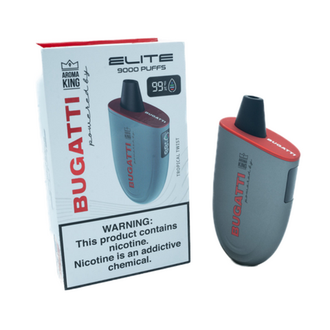 Bugatti Elite 9000 Puff Disposable Powered by Aroma King 1 Ct