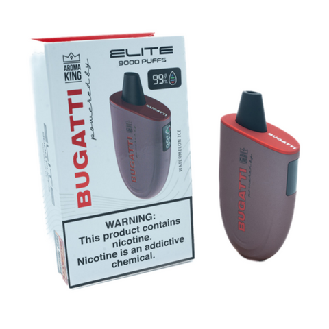 Bugatti Elite 9000 Puff Disposable Powered by Aroma King 1 Ct