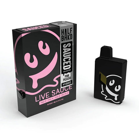 HALF BAK'D SAUCE'D COLLECTION DISPOSABLE 4G THC-P, THC-A, THC-B, DELTA-9 1 CT