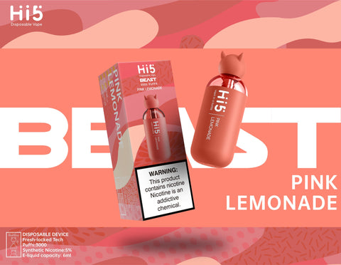 Hi5 Beast Vape in Bottle 5% 3000 puffs 1 ct