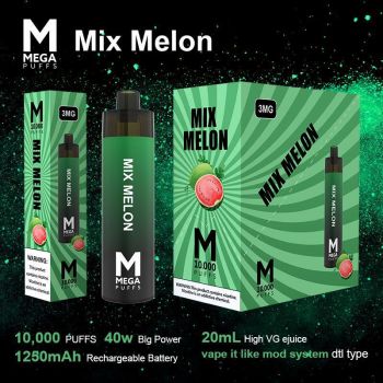 Mega Puffs 10,000 Disposable Vape 20 ml 1 ct