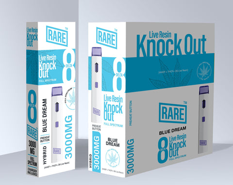 Rare Live Resin Knock Out Full Spectrum 3000 MG (HHEP+THCP+D8 Live Resin)