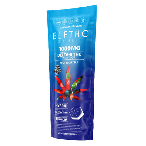 ELF THC Delta 8 + THC-P 1000mg Edibles ELF THC Delta 8 + THC-P 1000mg Edibles 1 PK