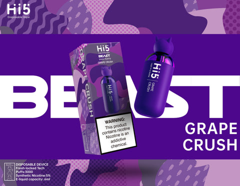 Hi5 Beast Vape in Bottle 5% 3000 puffs 1 ct