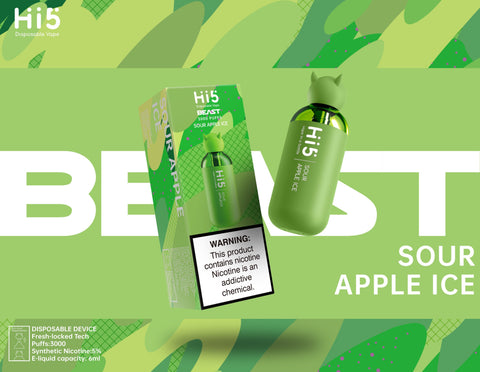 Hi5 Beast Vape in Bottle 5% 3000 puffs 1 ct