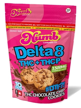 Numb Delta 8 THC+THCP Edibles 1500MG 10ct/pack | 1pack
