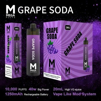 Mega Puffs 10,000 Disposable Vape 20 ml 1 ct