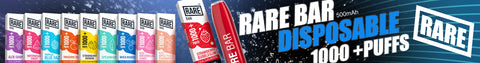 RARE BAR 1000+ PUFFS 500MAH 2.4ML 5.0% DISPOSABLE DEVICE