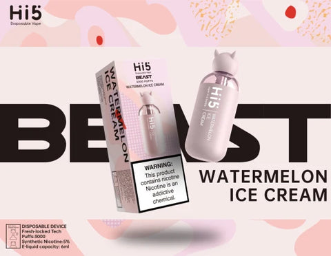 Hi5 Beast Vape in Bottle 5% 3000 puffs 1 ct