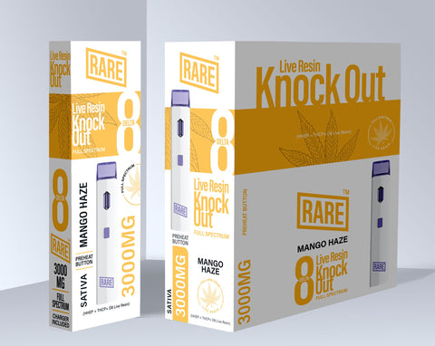 Rare Live Resin Knock Out Full Spectrum 3000 MG (HHEP+THCP+D8 Live Resin)