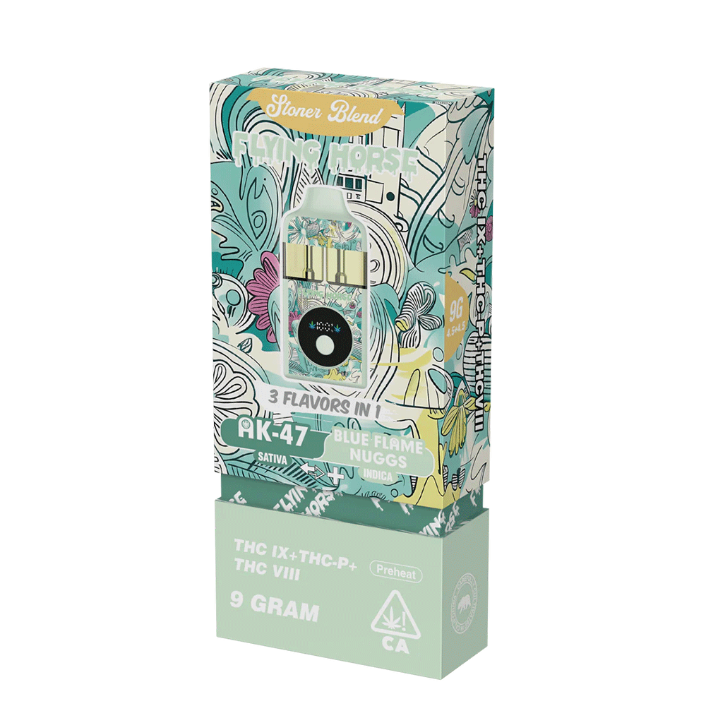 Flying Horse Stoner Blend 9gram Disposable | 1 Ct (THC IX+THC P+THC VIII)