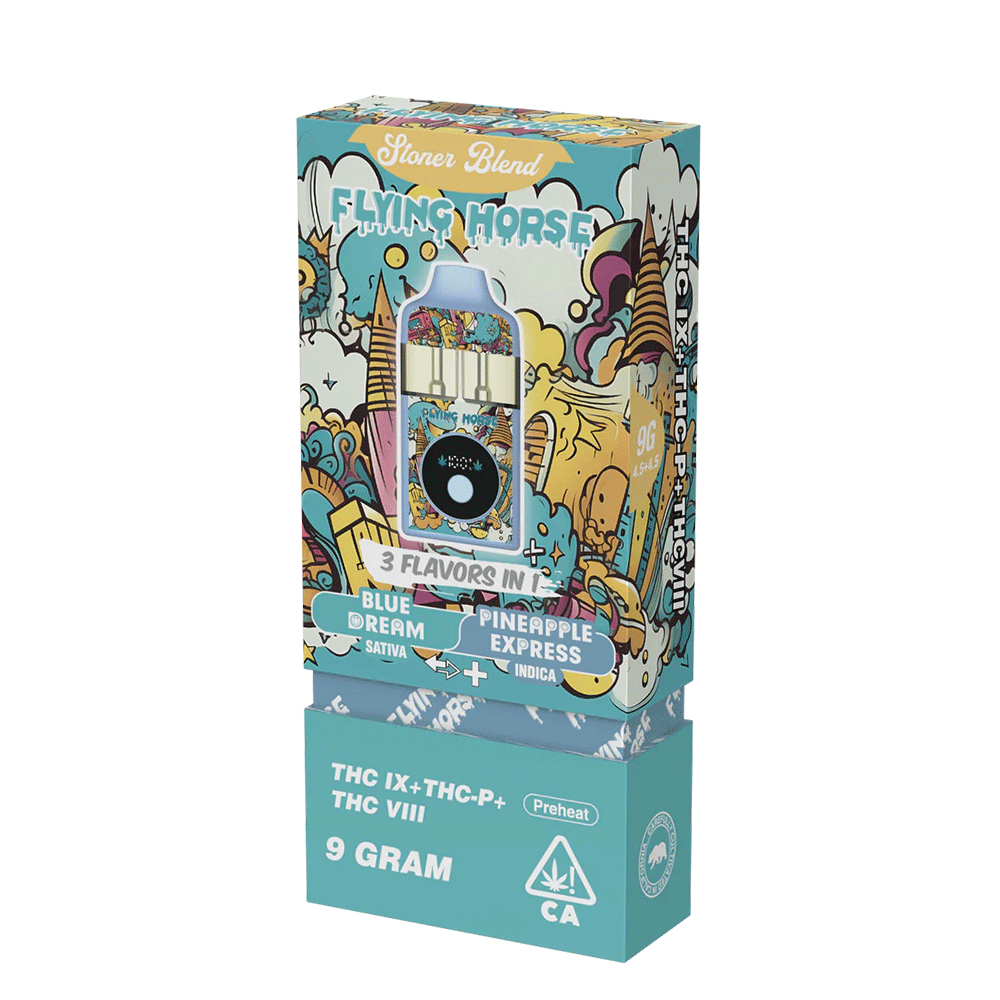 Flying Horse Stoner Blend 9gram Disposable | 1 Ct (THC IX+THC P+THC VIII)