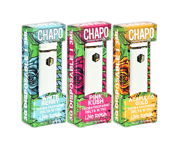 Chapo Extrax Live Resin Disposable 3G THC-B, THC-P, PHC, and delta-10 THC 1 ct