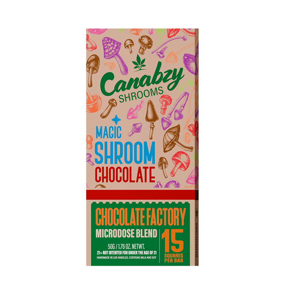 Canabzy Microdose Blend Magic Shroom Chocolate Bar 50g