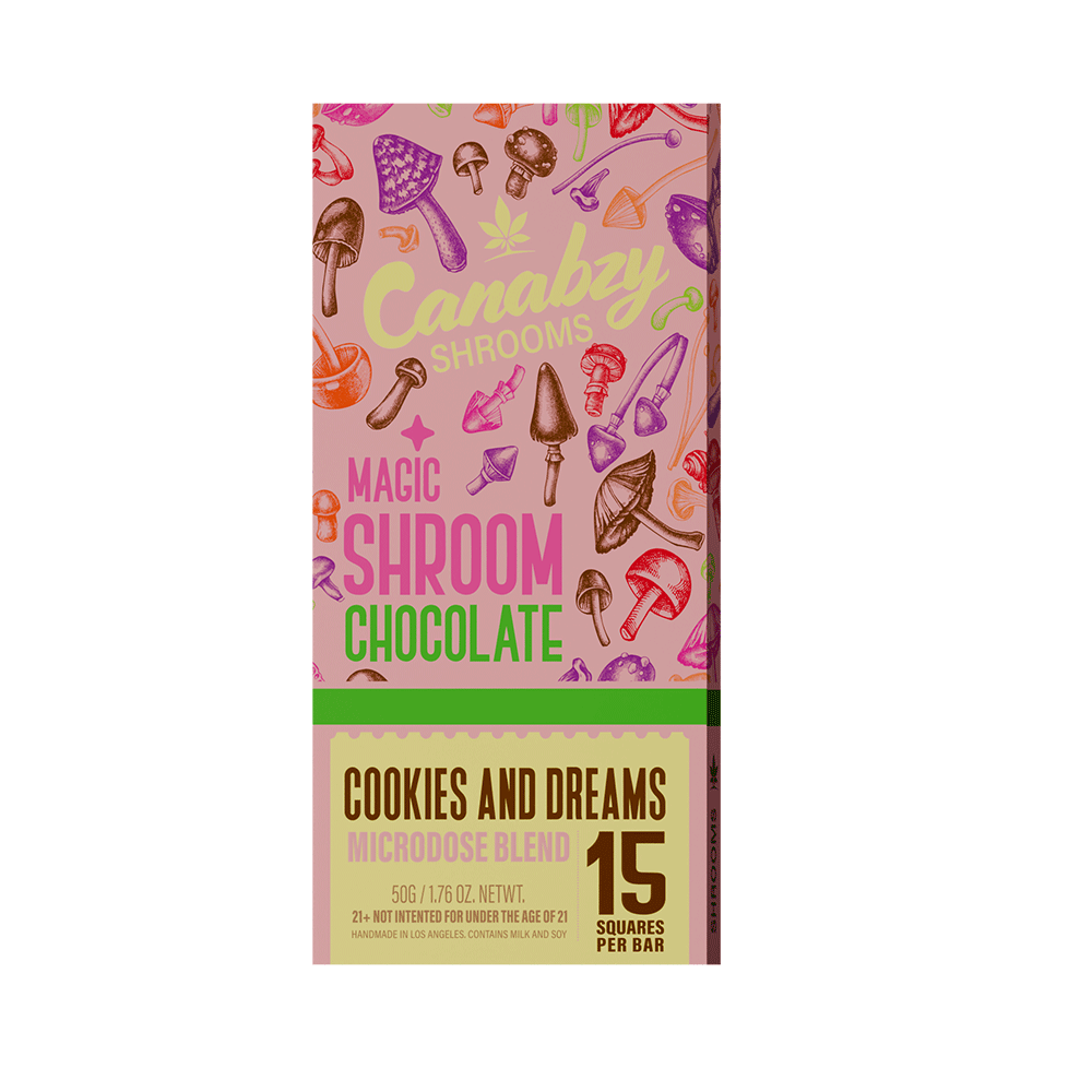 Canabzy Microdose Blend Magic Shroom Chocolate Bar 50g