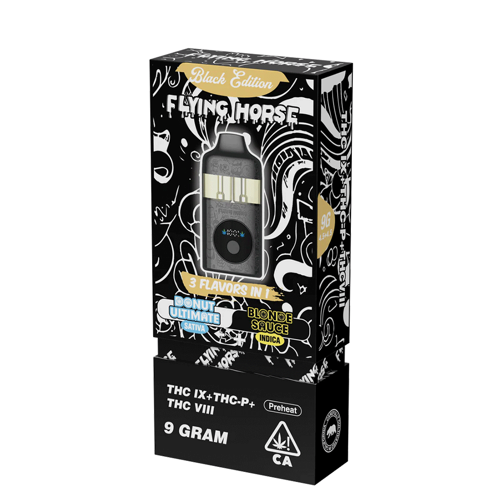 Flying Horse Stoner Blend 9gram Black Edition | 1 Ct (THC IX+THC P+THC VIII)