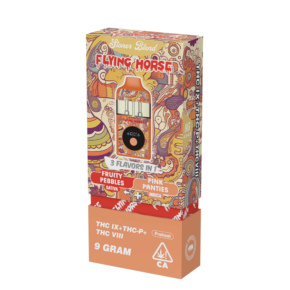 Flying Horse Stoner Blend 9gram Disposable | 1 Ct (THC IX+THC P+THC VIII)