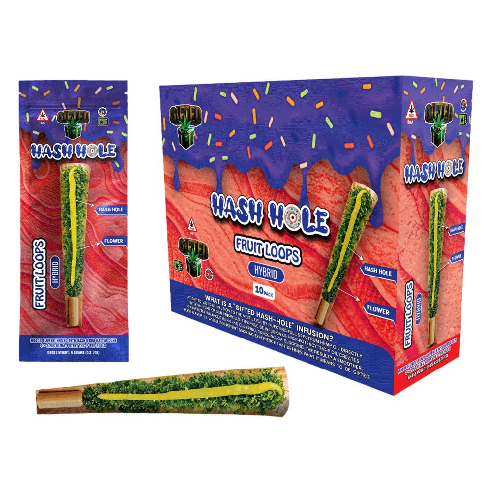 Gifted Hash Hole THC-P Pre-Rolls 2.25gm X 4ct/pk
