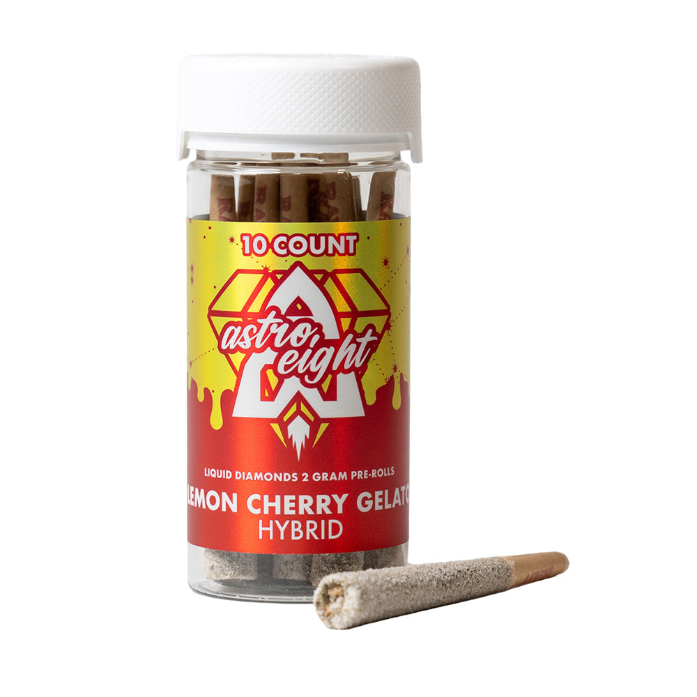 Astro Eight THC-P Liquid Diamonds Pre-Rolls 2gm 10ct Jar