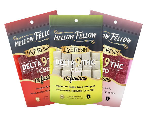 Mellow Fellow Live Resin D9 M-Fusion Gummies 20ct