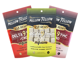 Mellow Fellow Live Resin D9 M-Fusion Gummies 20ct