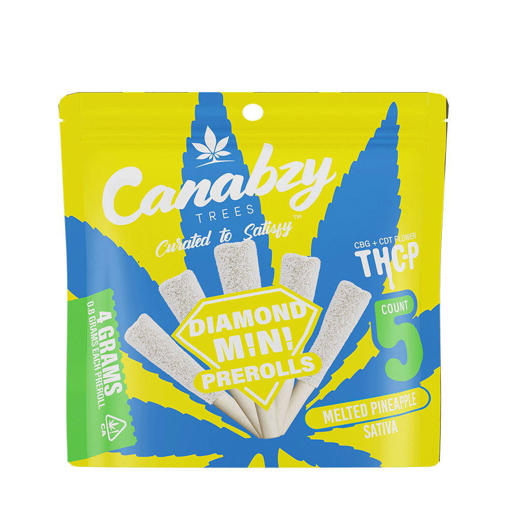 Canabzy THC-P Diamond Mini Pre-Rolls 4g 5ct/pk