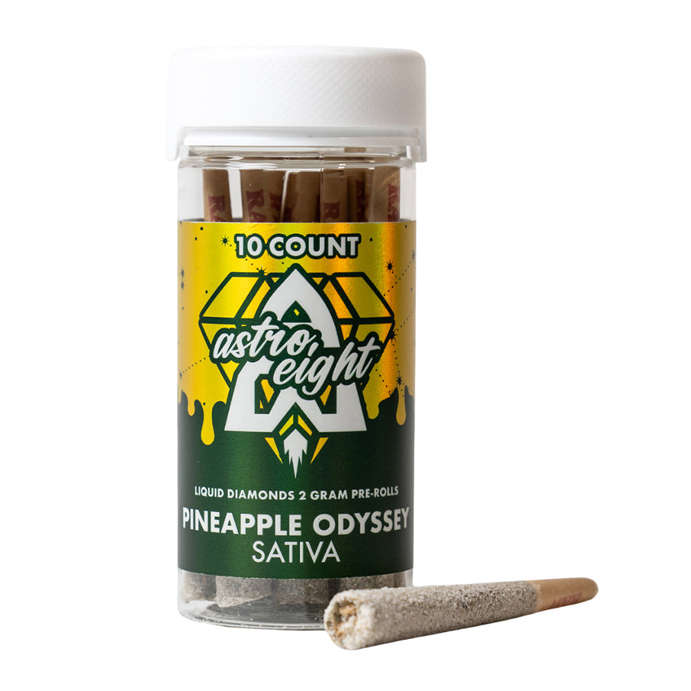 Astro Eight THC-P Liquid Diamonds Pre-Rolls 2gm 10ct Jar