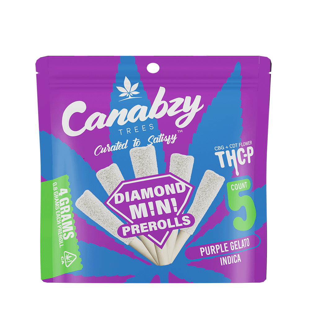 Canabzy THC-P Diamond Mini Pre-Rolls 4g 5ct/pk