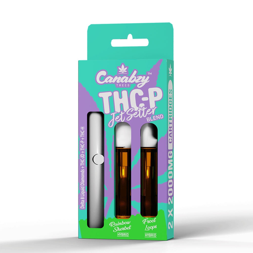 Canabzy Jet Setter Blend Cartridge W/Battery 2 x 2gm