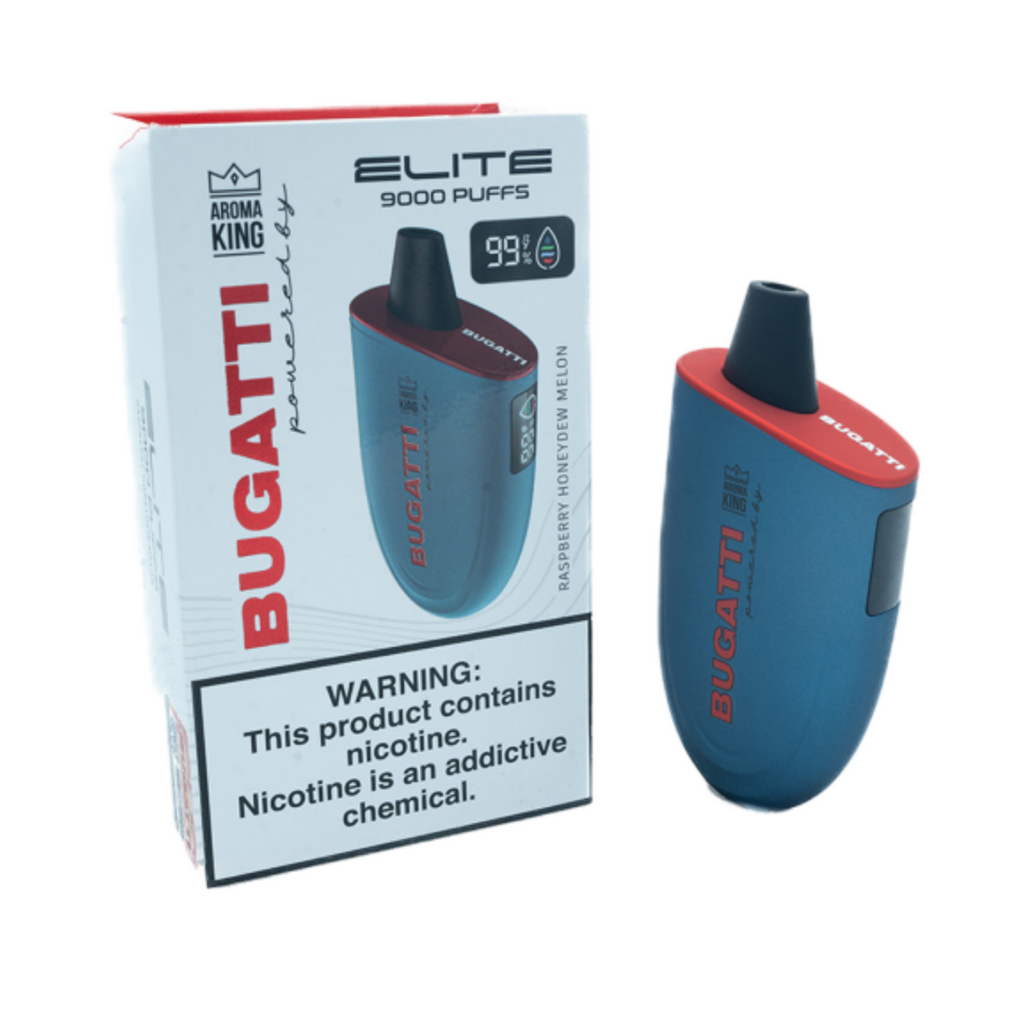 Bugatti Elite 9000 Puff Disposable Powered by Aroma King 1 Ct