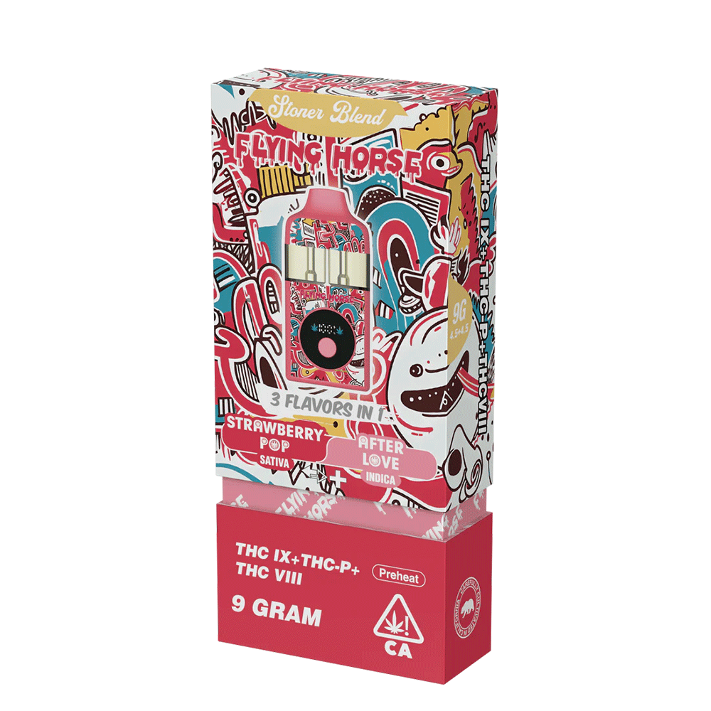 Flying Horse Stoner Blend 9gram Disposable | 1 Ct (THC IX+THC P+THC VIII)