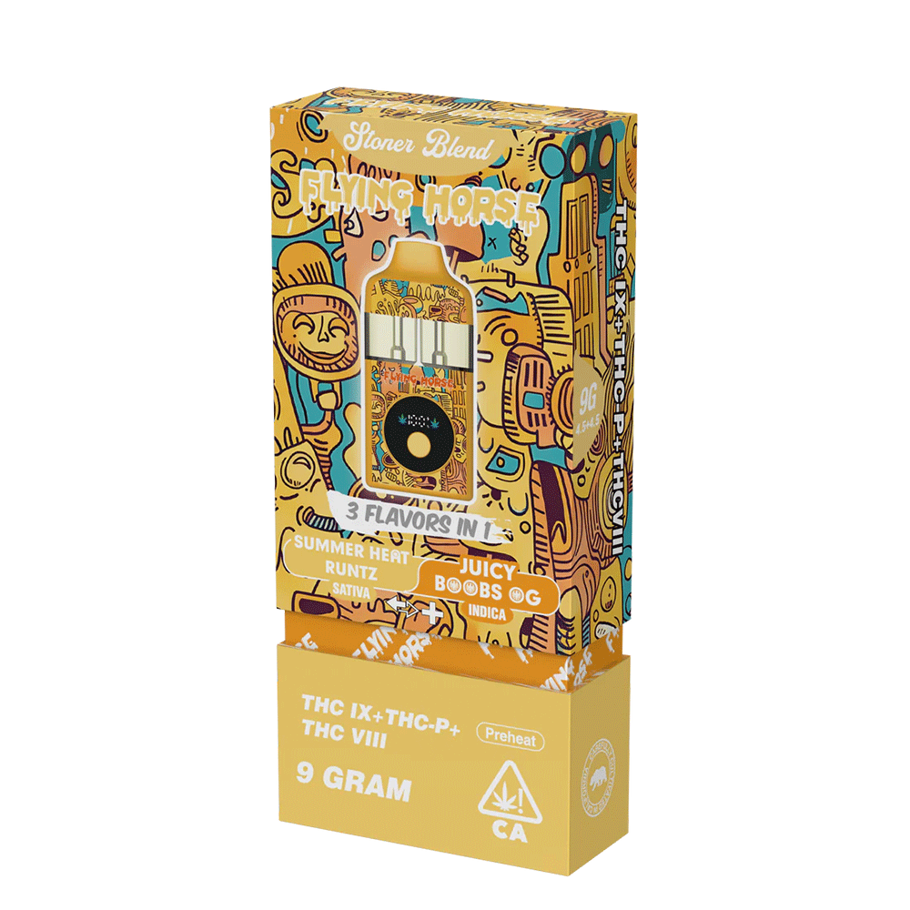 Flying Horse Stoner Blend 9gram Disposable | 1 Ct (THC IX+THC P+THC VIII)