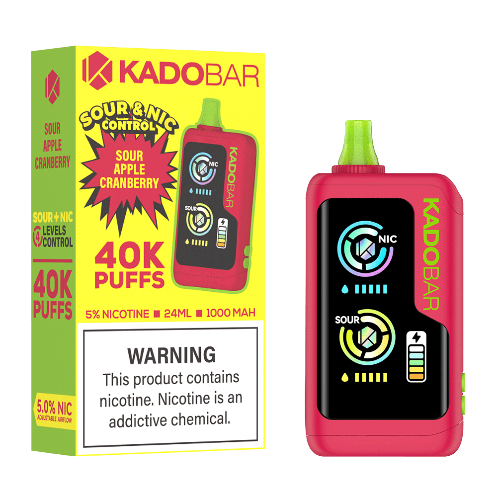 Kado Bar 5% Sour and Nic Control 40000 Puffs Disposable
