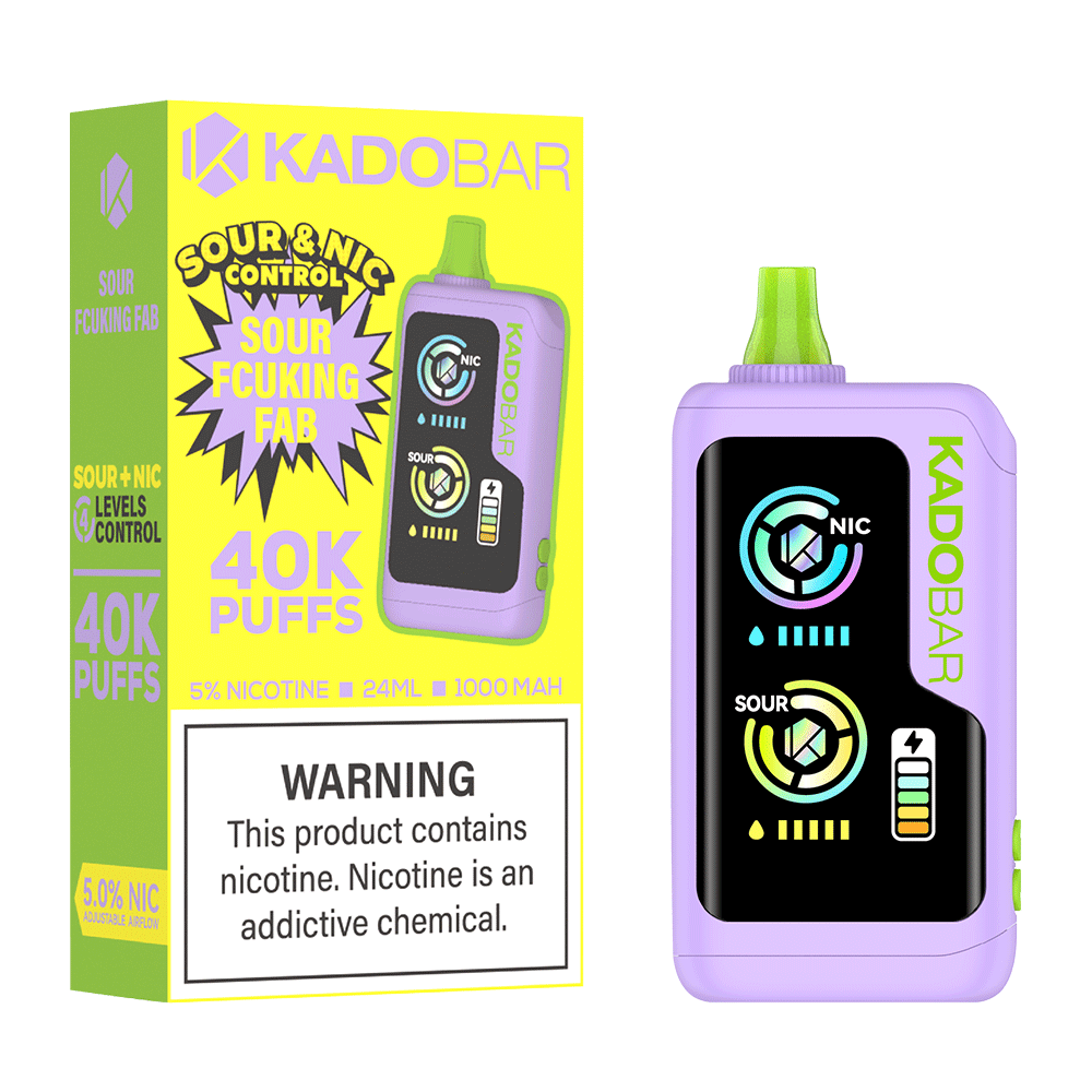 Kado Bar 5% Sour and Nic Control 40000 Puffs Disposable