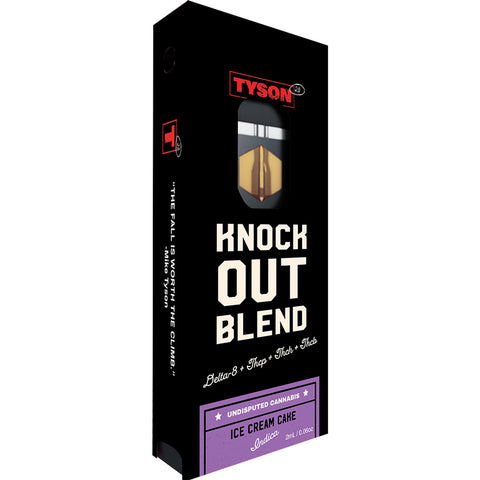 TYSON 2.0 Undisputed Cannabis Knockout Blend Delta 8 + THCP + THCH + THCB Disposable Vape 2ML With Preheat 1 Ct