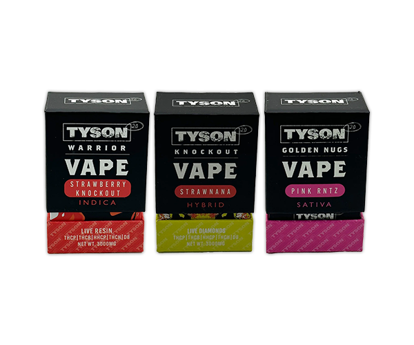 TYSON 2.0 THCP + THCB + HHCP + THCH + Delta 8 Disposable Vape 3gm 1 Ct